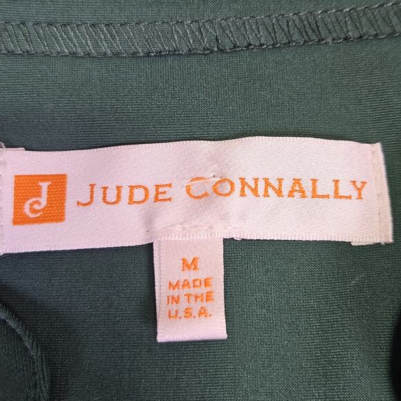 Jude Connally Tammi Dress Womens M Evergreen Tiered Cocktail Holiday Party Mini - Picture 12 of 16